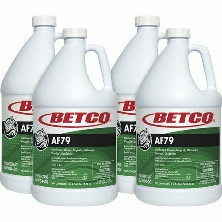 BETCO Bathroom Cleaner, Acid-free, RTU, Citrus, 1 Gal, Blue, 4PK BET0790400CT